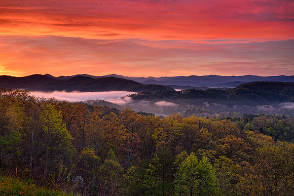 Smokies - Foothills Parkway Sunrise