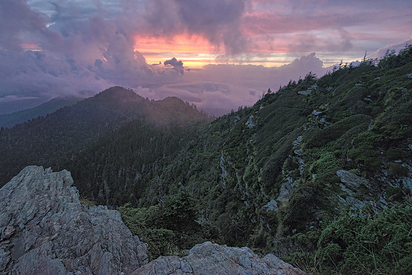 Smokies - Cliff Tops Sunset